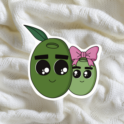 two olive's in a pod sticker